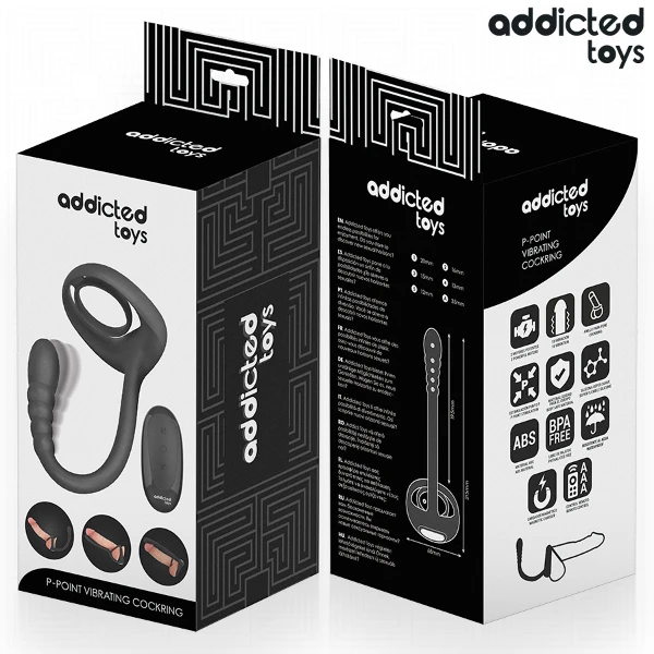 ADDICTED TOYS - ANELLO VIBRANTE PER IL PENE CON TELECOMANDO P-SPOT