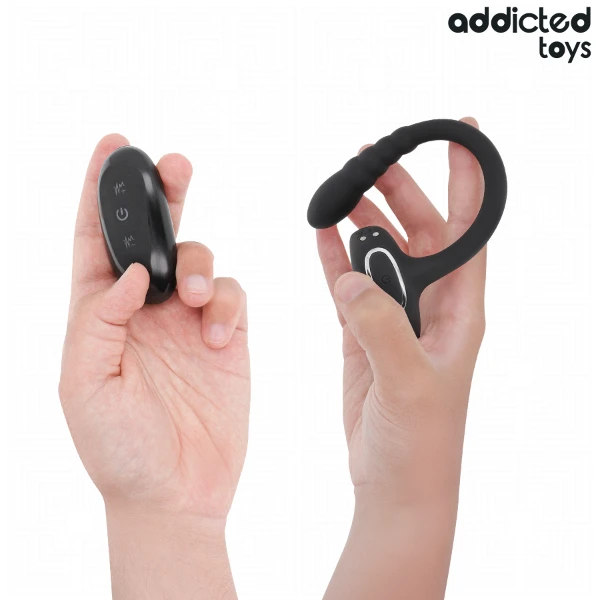 ADDICTED TOYS - ANELLO VIBRANTE PER IL PENE CON TELECOMANDO P-SPOT