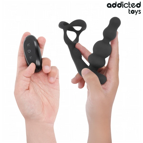 ADDICTED TOYS - MASSAGGIATORE PROSTATICO ROTANTE CON TELECOMANDO