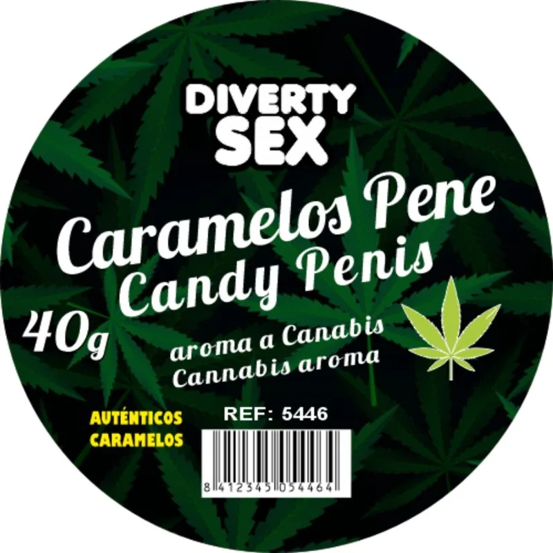DIABLO GOLOSO - 20 CARAMELLE PER PENE AROMA CANNABIS