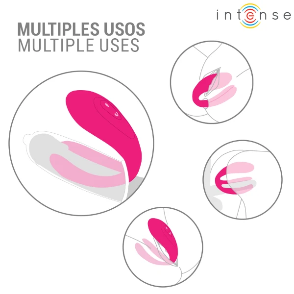 INTENSE - JULIA VIBRADOR & ESTIMULADOR DE PINZAS CONTROL REMOTO