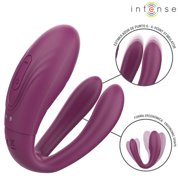 INTENSE - SANDRA VIBRADOR & ESTIMULADOR DE PINZAS CON GOLPETEO CONTROL REMOTO