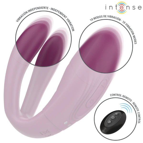 INTENSE - SANDRA VIBRADOR & ESTIMULADOR DE PINZAS CON GOLPETEO CONTROL REMOTO
