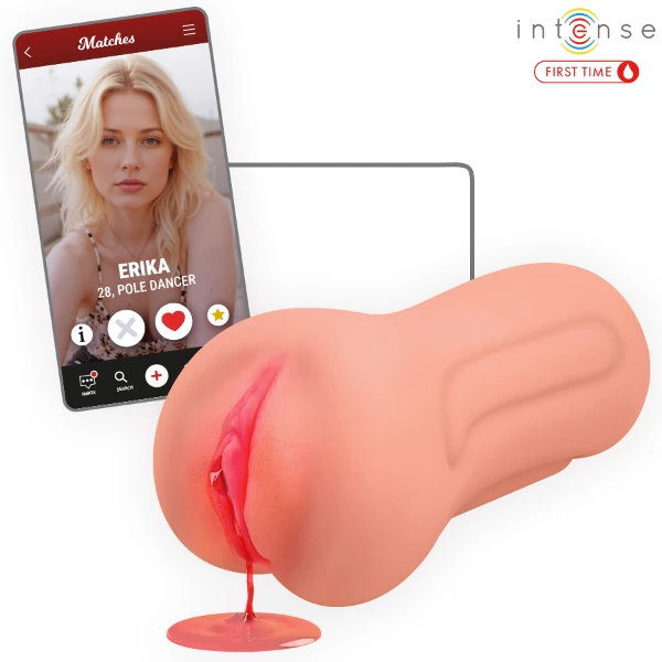 INTENSE FIRST TIME - ERIKA VAGINA VIRGEN CON HIMEN Y SANGRADO
