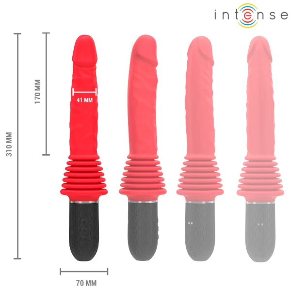 INTENSE - CYNTHIA VIBRADOR THRUSTING CONTROL REMOTO CON CALOR