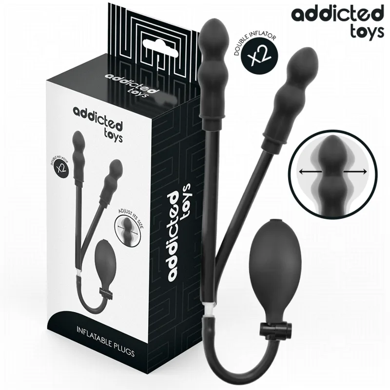 ADDICTED TOYS - DOPPIO TAPPO ANALE GONFIABILE MODELLO 1