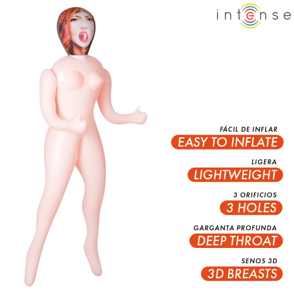 INTENSE DOLLS - SCARLETT MUÑECA HINCHABLE CON TRES ORIFICIOS