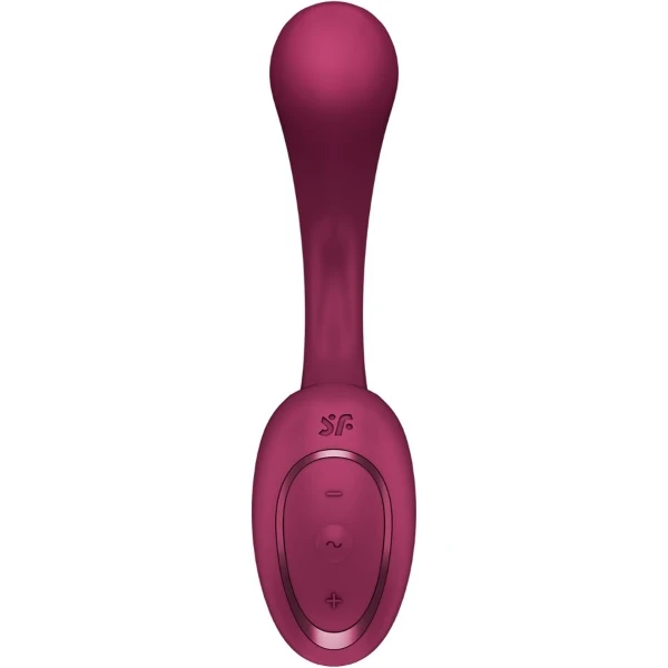 SATISFYER - G PER DEA 2 VIBRATORE CONIGLIO BOTTIGLIA BORDEAUX