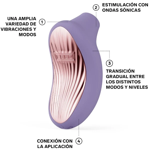LELO - SONA 3 MASSAGGIATORE CLITORIDEO SONICO VIOLET DUSK