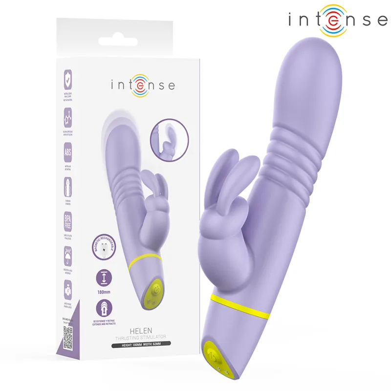 INTENSE - STIMOLATORE E VIBRATORE A SPINTA HELEN RABBIT