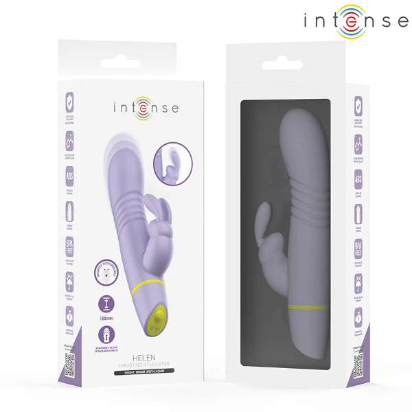 INTENSE - STIMOLATORE E VIBRATORE A SPINTA HELEN RABBIT
