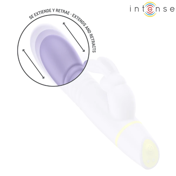 INTENSE - STIMOLATORE E VIBRATORE A SPINTA HELEN RABBIT