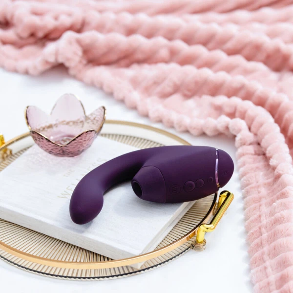 WOMANIZER - DUO NEXT ESTIMULADOR VIBRADOR DUAL CLÍTORIS & PUNTO·G MORADO