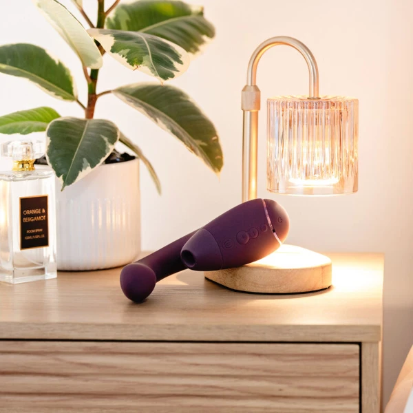WOMANIZER - DUO NEXT ESTIMULADOR VIBRADOR DUAL CLÍTORIS & PUNTO·G MORADO