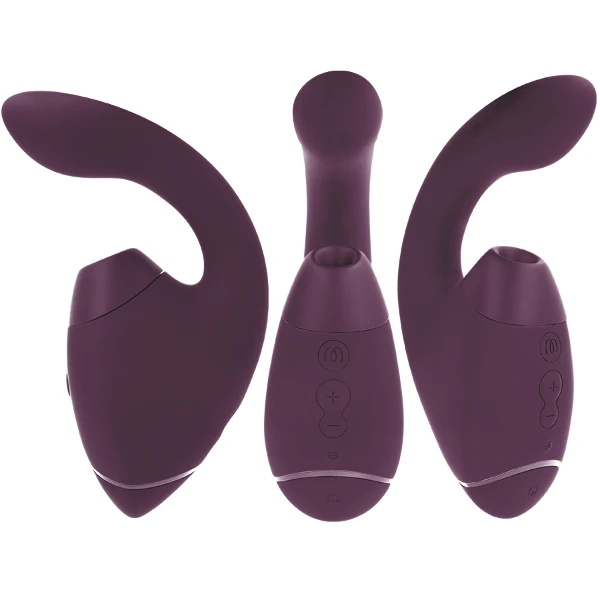 WOMANIZER - DUO NEXT ESTIMULADOR VIBRADOR DUAL CLÍTORIS & PUNTO·G MORADO
