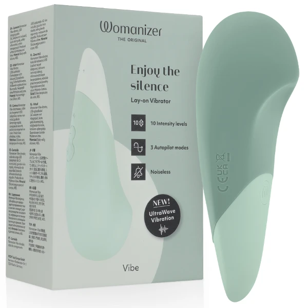 WOMANIZER - VIBE VIBRADOR LAY-ON SILENCIOSO VERDE CLARO