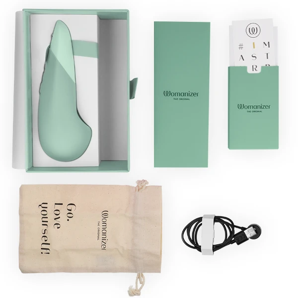 WOMANIZER - VIBE VIBRADOR LAY-ON SILENCIOSO VERDE CLARO