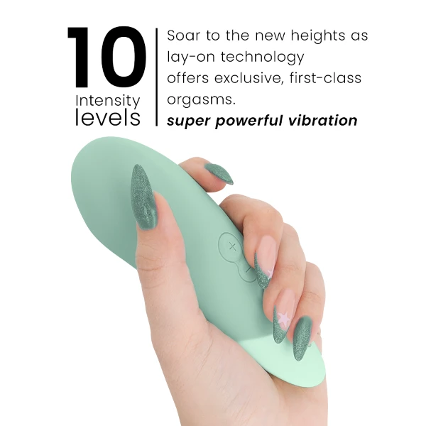 WOMANIZER - VIBE VIBRADOR LAY-ON SILENCIOSO VERDE CLARO