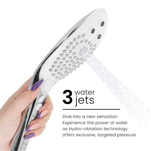WOMANIZER - WAVE CABEZAL DE DUCHA ESTIMULADOR DE CLITORÍS PLATEADO