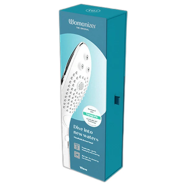 WOMANIZER - WAVE CABEZAL DE DUCHA ESTIMULADOR DE CLITORÍS PLATEADO