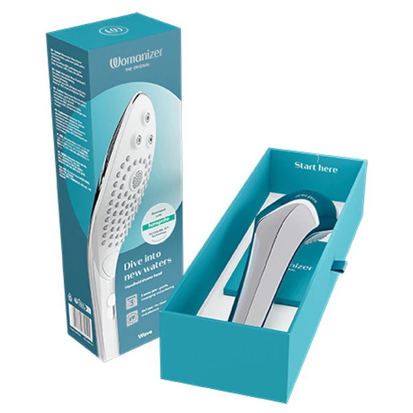 WOMANIZER - WAVE CABEZAL DE DUCHA ESTIMULADOR DE CLITORÍS PLATEADO