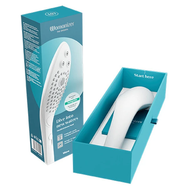 WOMANIZER - WAVE CABEZAL DE DUCHA ESTIMULADOR DE CLITORÍS BLANCO