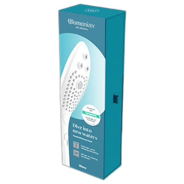 WOMANIZER - WAVE CABEZAL DE DUCHA ESTIMULADOR DE CLITORÍS BLANCO