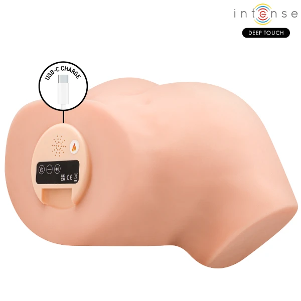 INTENSE DEEP TOUCH - NICOLE MASTURBATORE VAGINALE CON EFFETTI DI ASPIRAZIONE, CALORE, VIBRAZIONE E VOCALE CON TELECOMANDO 5,3 KG