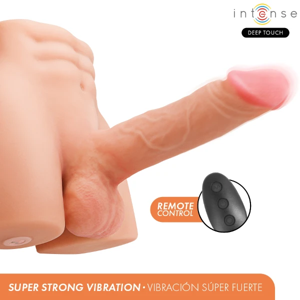 INTENSE DEEP TOUCH - TORSO RICHIE CON ANO E DILDO REALISTICO CON TELECOMANDO A SPINTA E VIBRAZIONE 4,7 KG
