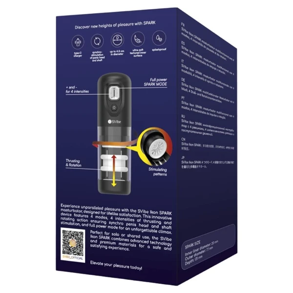 SNAIL VIBE - MASTURBATORE IKON SPARK A SPINTA E ROTAZIONE