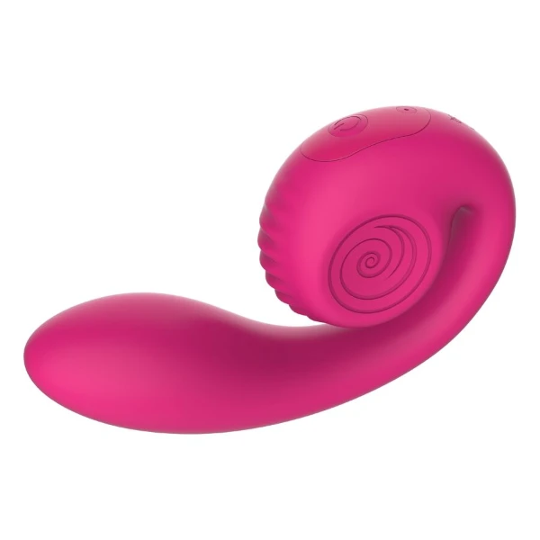 SNAIL VIBE - VIBRATORE ROSA GIZI LITE DOPPIO PUNTO G E CLITORIDEO
