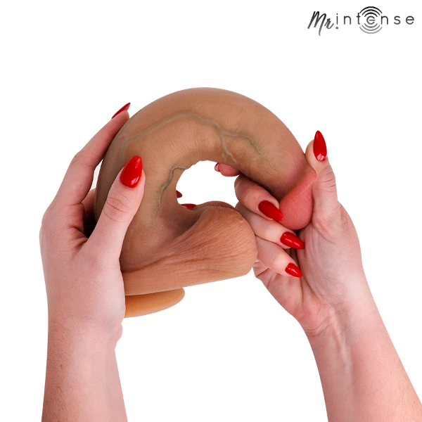 MR INTENSE - BRUCE XL DILDO IN SILICONE CON TESTICOLI 25,5 CM -Ø- 5,5 CM