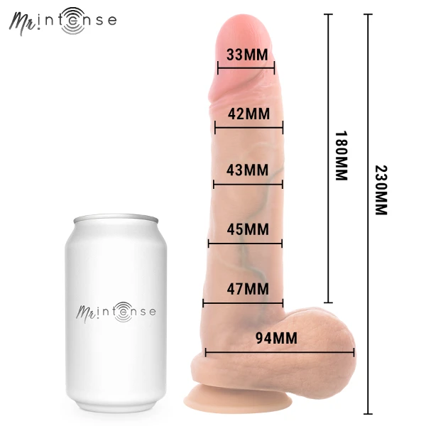 MR INTENSE - GARY L PENE IN SILICONE ULTRA-REALISTICO CON TESTICOLI 23 CM - Ø- 4,7 CM