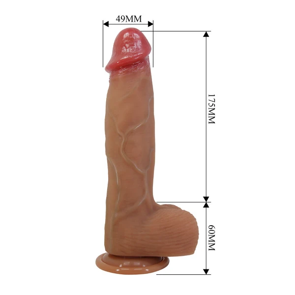 PRETTY LOVE - ORTON DILDO REALISTICO CON VENTOSA 23,5 CM -Ø- 4,9 CM