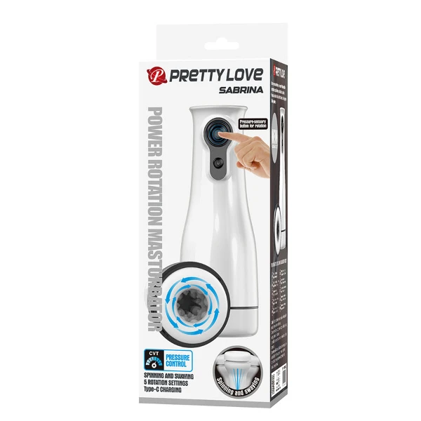 PRETTY LOVE - SABRINA MASTURBATORE MASCHILE ROTANTE E OSCILLANTE