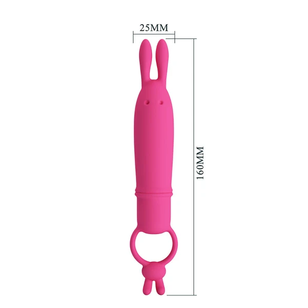 PRETTY LOVE - DELIA VIBRATORE CONIGLIO CON ANELLO DI RESISTENZA