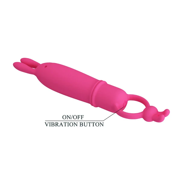 PRETTY LOVE - DELIA VIBRATORE CONIGLIO CON ANELLO DI RESISTENZA