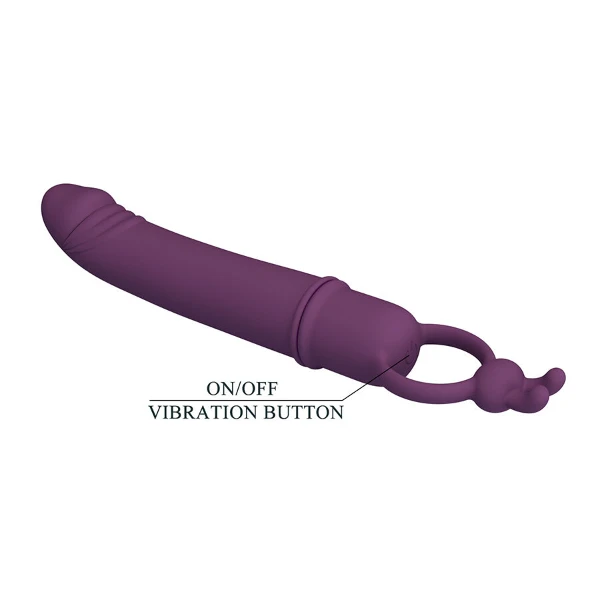 PRETTY LOVE - CORA VIBRATORE A FORMA DI PENE CON ANELLO DI RESISTENZA