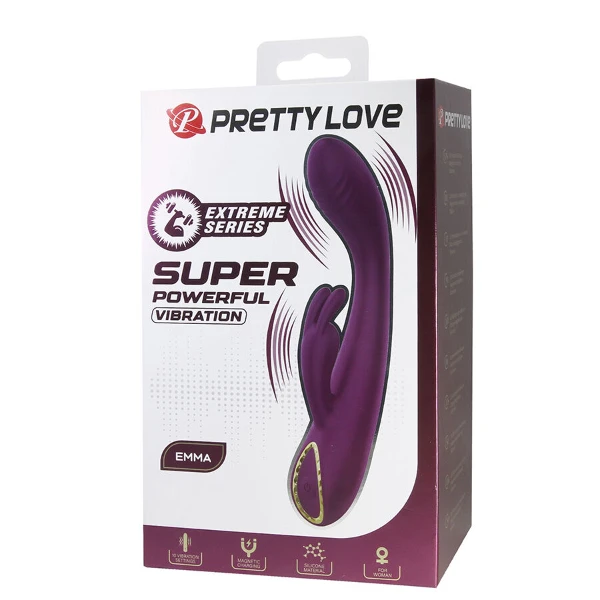 PRETTY LOVE - EMMA VIBRATORE VIOLA CON STIMOLATORE RABBIT