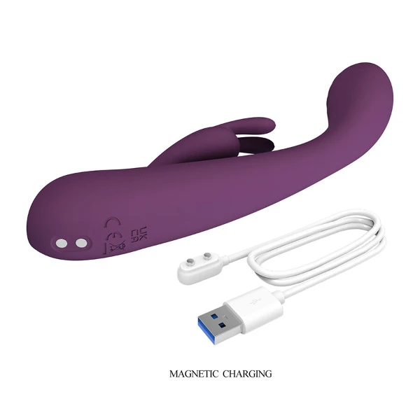 PRETTY LOVE - EMMA VIBRATORE VIOLA CON STIMOLATORE RABBIT