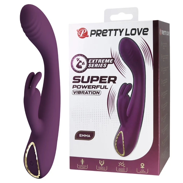 PRETTY LOVE - EMMA VIBRATORE VIOLA CON STIMOLATORE RABBIT