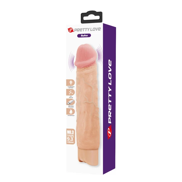PRETTY LOVE - RUFUS VIBRATORE REALISTICO FLESSIBILE