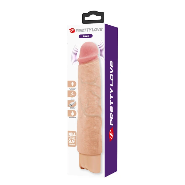 PRETTY LOVE - SOREN VIBRATORE REALISTICO FLESSIBILE