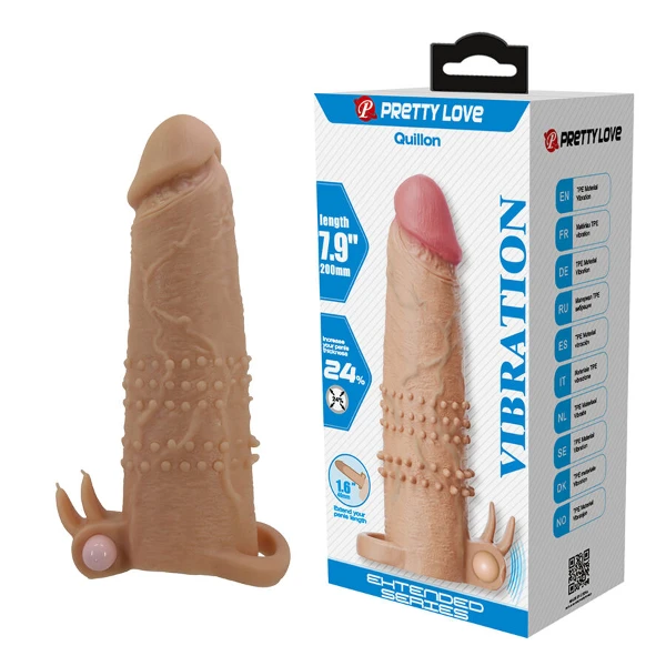 PRETTY LOVE - QUILLON GUAINA PER PENE CON STIMOLATORE CLITORIDEO E VIBRAZIONE