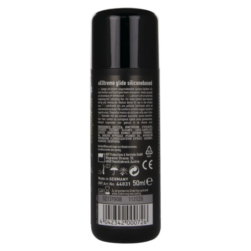HOT - EXXTREME GLIDE LUBRIFICANTE A BASE DI SILICONE + OLIO COMFORT A+ 50 ML