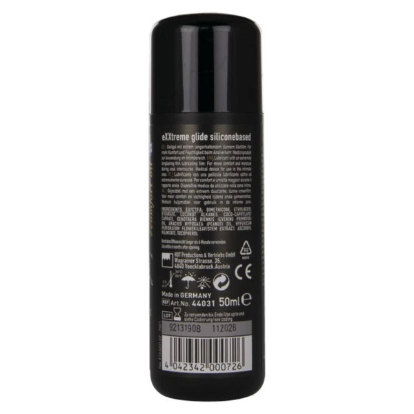 HOT - EXXTREME GLIDE LUBRICANTE BASE SILICONA + ACEITE CONFORT A+ 50 ML