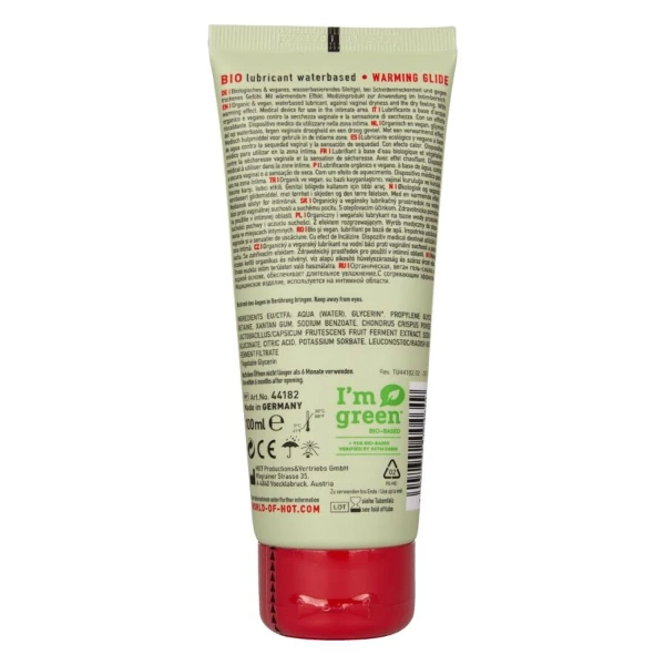 HOT - BIO LUBRICANT LUBRICANTE BIO BASE AGUA EFECTO CALOR 100 ML
