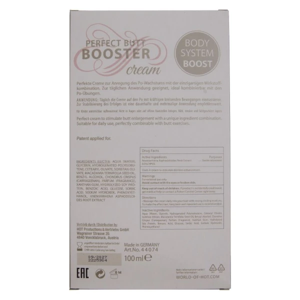 HOT - CREMA XXL BOOTY BOOSTER 100 ML