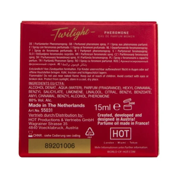 HOT - TWILIGHT PHEROMONE PARFUM DONNA 15 ML