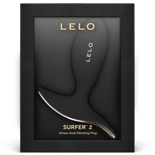 LELO - SURFER 2 UNISEX PLUG ANALE VIBRANTE NERO